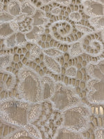Ivory Stretch Guipure Lace