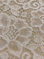 Ivory Stretch Guipure Lace
