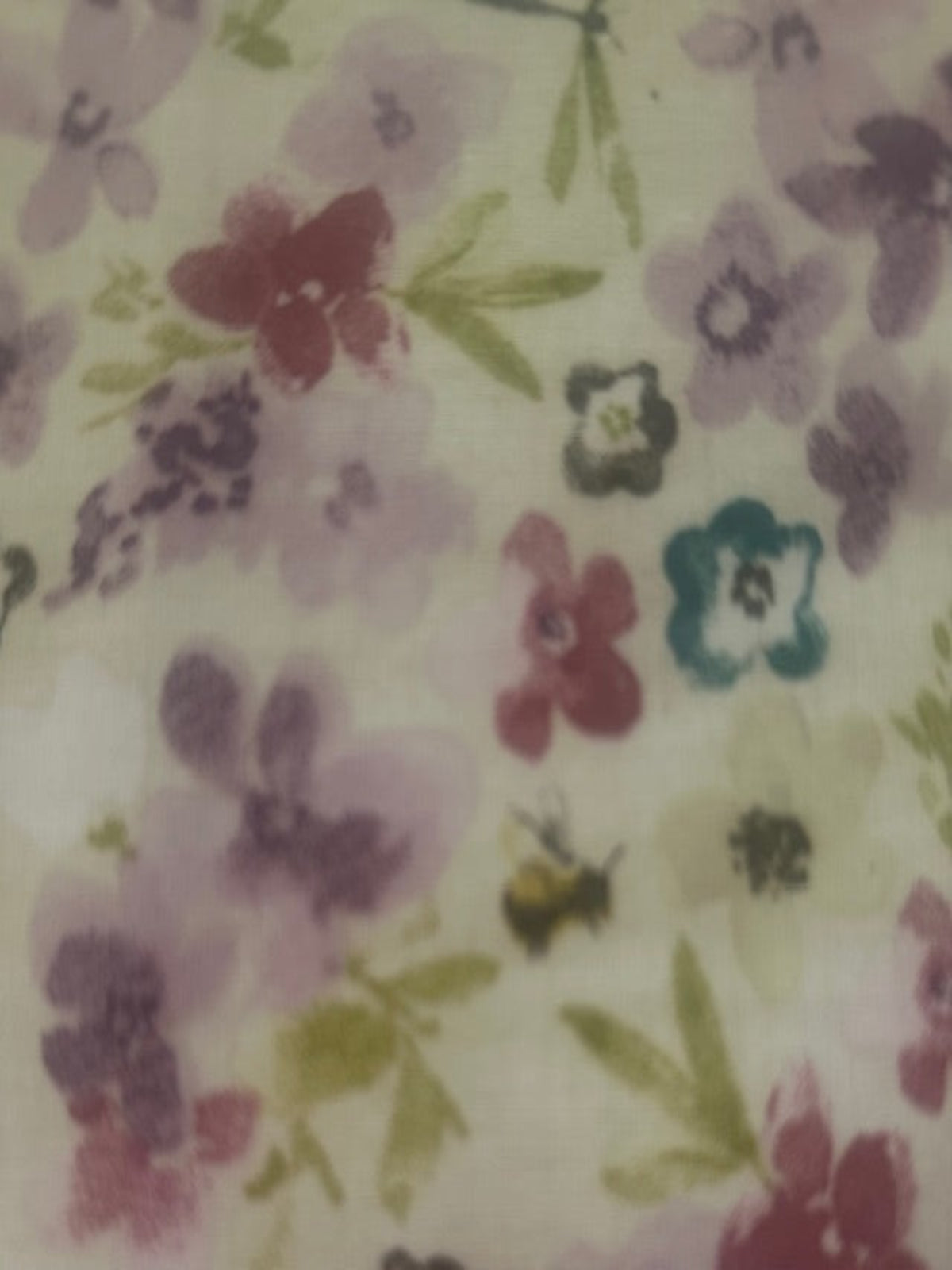 Lavender & Lime Floral on PVC Coated Cotton
