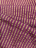 Fuchsia/Bronze Seersucker Stripe. Stripes run across the fabric.