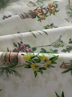 Yellow/Orange Flower Pot and Plant Cotton Furnishing