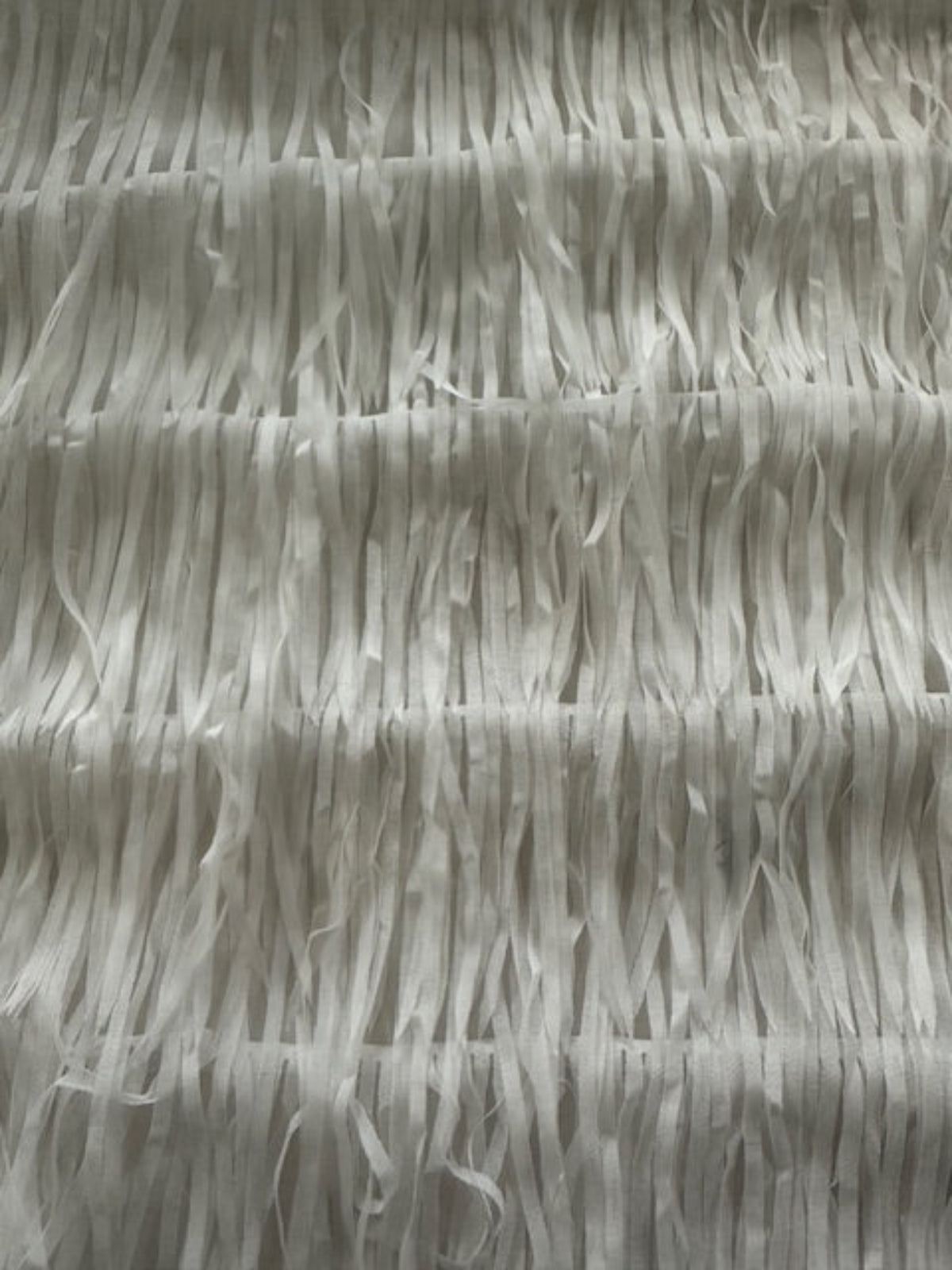 Ivory Layered Tassel On Chiffon