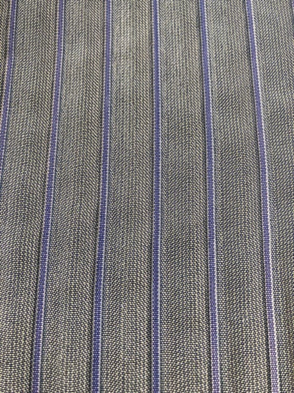 Double Striped Fabric, Green one Side Blue the other Side