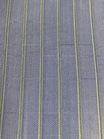 Double Striped Fabric, Green one Side Blue the other Side