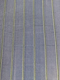 Double Striped Fabric, Green one Side Blue the other Side