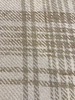 Taupe Checked Twill Heavy Furnishing