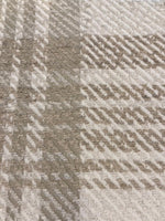 Taupe Checked Twill Heavy Furnishing