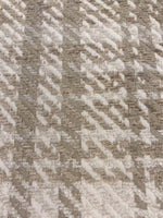 Taupe Checked Twill Heavy Furnishing