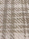 Taupe Checked Twill Heavy Furnishing