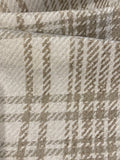 Taupe Checked Twill Heavy Furnishing