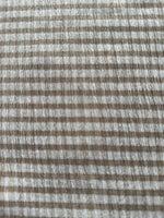 Coffee Seersucker Stripe