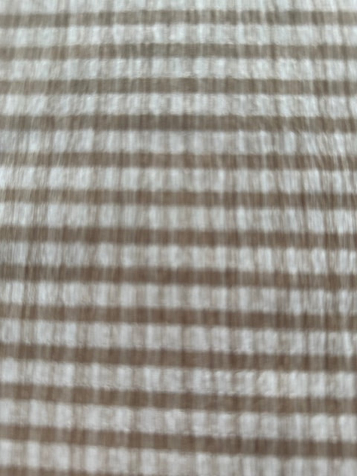 Coffee Seersucker Stripe