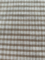 Coffee Seersucker Stripe