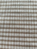 Coffee Seersucker Stripe