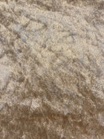 Pale Gold Crushed Stretch Velvet