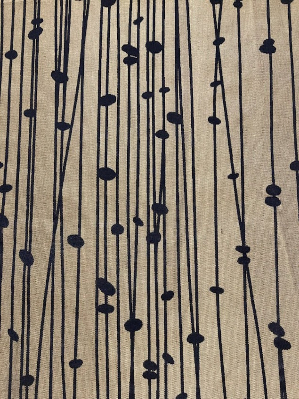 Antique Gold Line & dot Design on Silk " Harlequin - Kalamia"