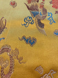 Bright Gold Oriental Dragon Jacquard