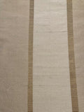 Golden Cream Silk Dupion Irridescent Stripe with Ribboned Stripe running along the Fabric