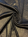 Gold Foil Print Glitter effect on Black Knit