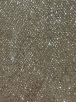 Gold Allover Glitter on Tulle