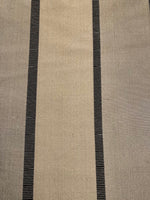 Golden Taupe Silk Dupion Irridescent Stripe with Ribboned Stripe running along the Fabric