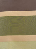Brown & shades of Green Stripes Running Across the Fabric, Crisp Finish