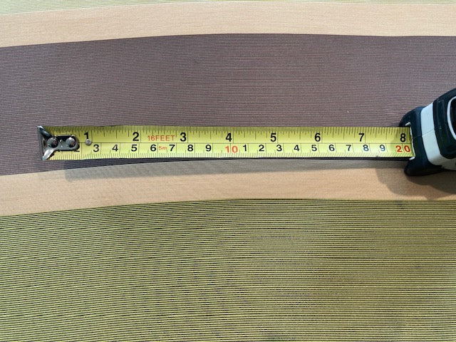 Brown & shades of Green Stripes Running Across the Fabric, Crisp Finish