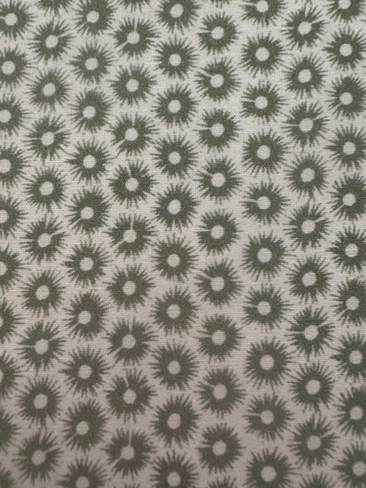 Bottle Green Star on Cotton Lawn