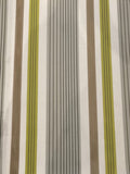 Lime/Grey Stripe. Stripes run along the Fabric.