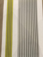 Lime/Grey Stripe. Stripes run along the Fabric.