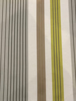 Lime/Grey Stripe. Stripes run along the Fabric.