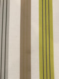 Lime/Grey Stripe. Stripes run along the Fabric.