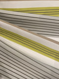 Lime/Grey Stripe. Stripes run along the Fabric.