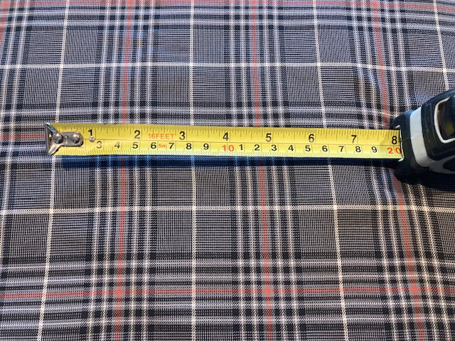 Charcoal Check with Red Highlight Summer Weight