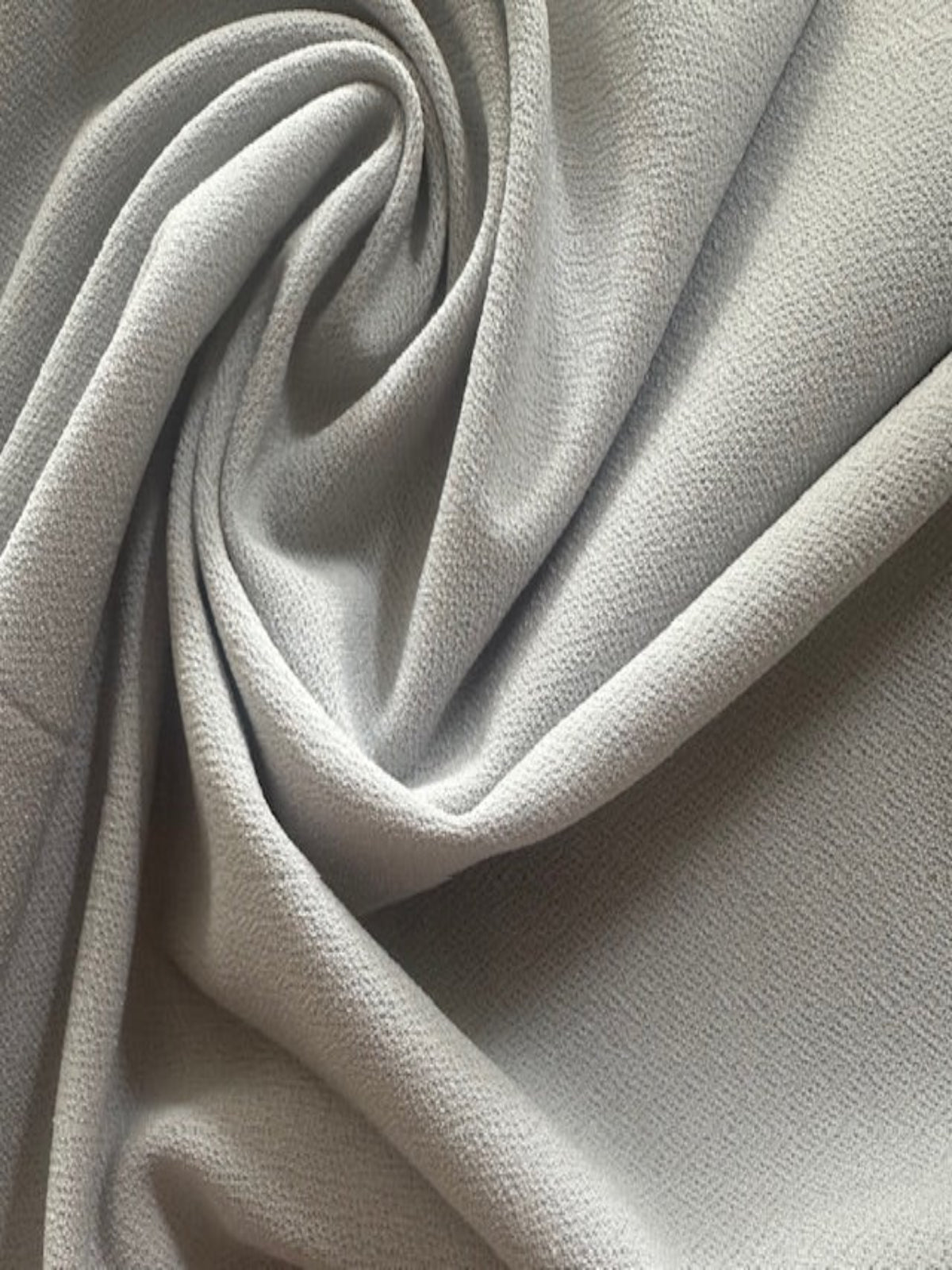 Silver Grey Jersey Crepe