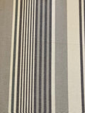 Grey Stripes on Wide 250cm Cotton. Stripes run along the fabric