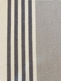 Grey Stripes on Wide 250cm Cotton. Stripes run along the fabric