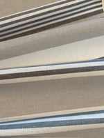 Grey Stripes on Wide 250cm Cotton. Stripes run along the fabric