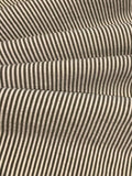 Grey/Ivory Stripe Woven Linen Mix with Stretch. Dressweight