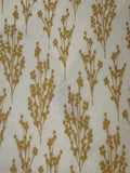 Simple Metallic Christmas Berries on Ecru Cotton