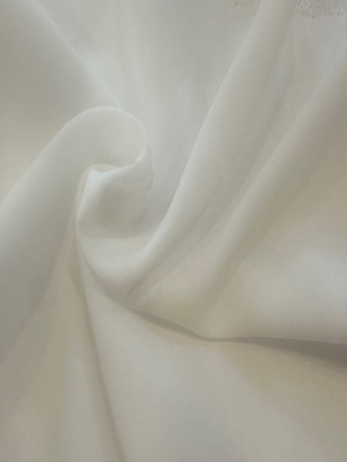 Ivory Firm Handle Crepe de Chine