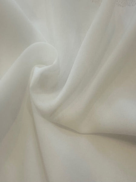 Ivory Firm Handle Crepe de Chine