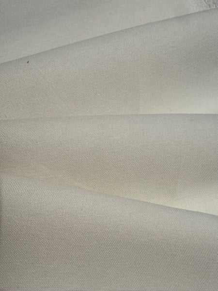 Ivory Plain weave Soft Handle Linen Mix