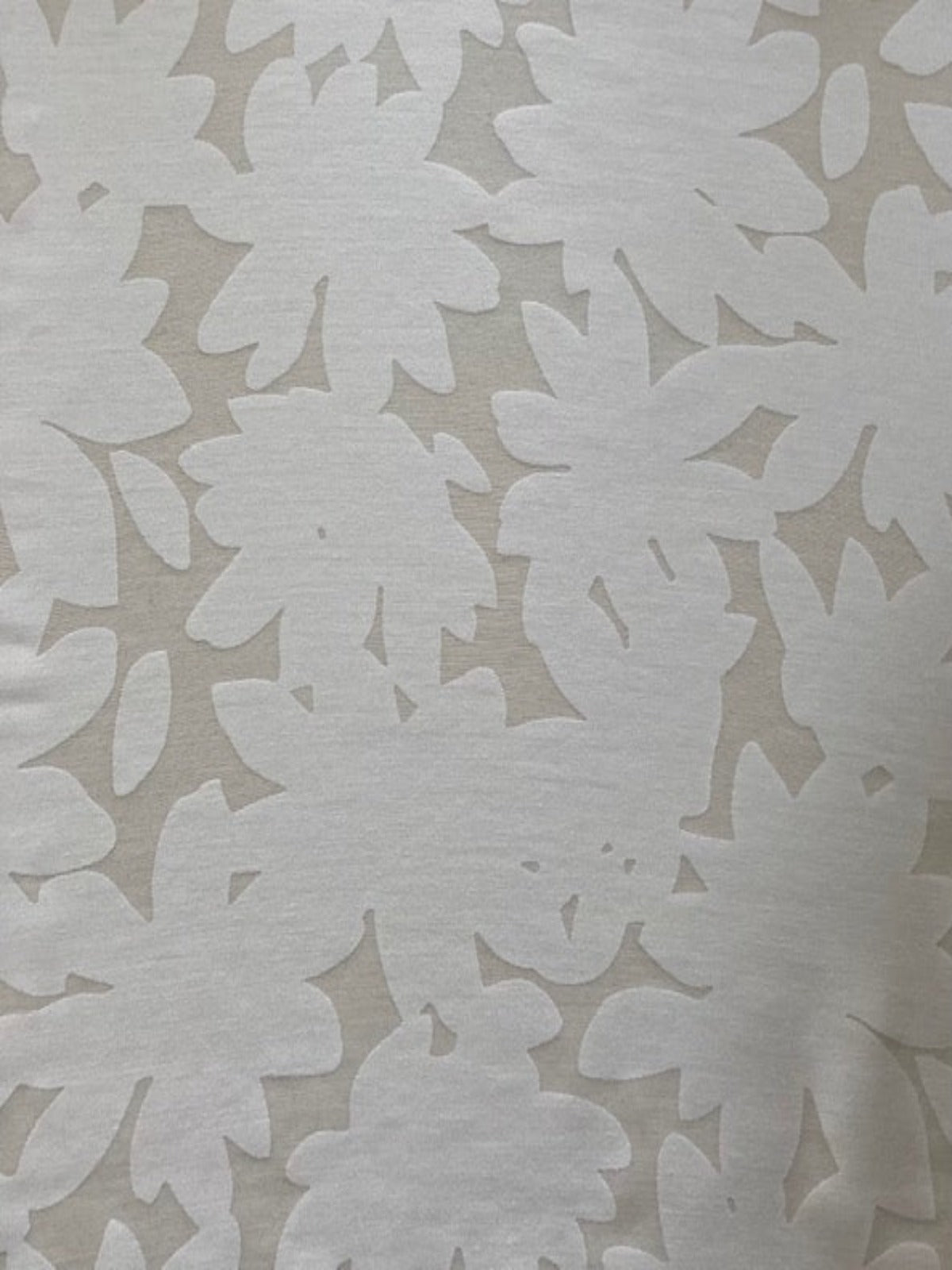 Ivory Flower Burnout Blouse Weight