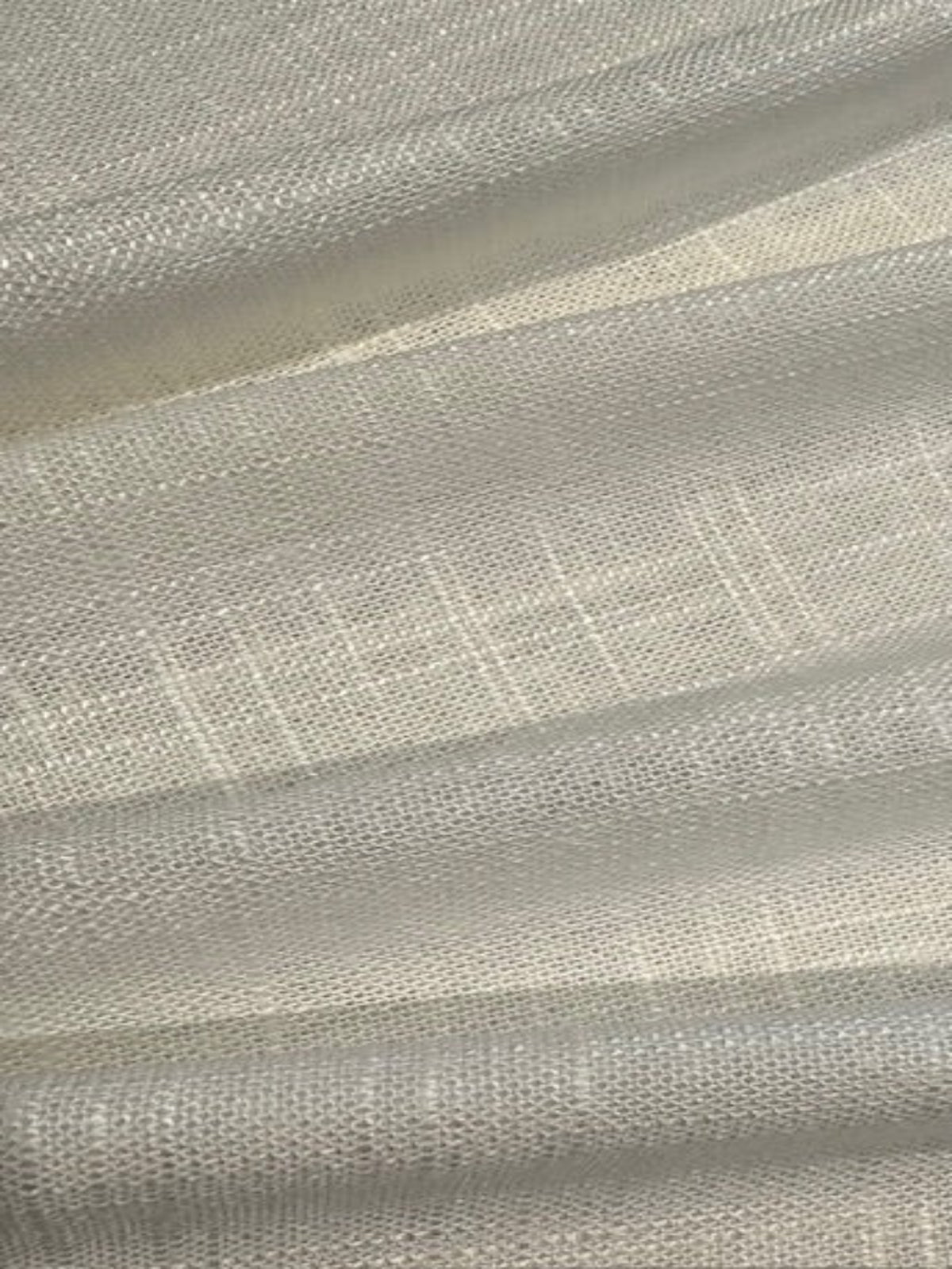 Ivory Linen/Viscose Mix, Slubbed Look