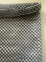 Black Raised Spotted Circular Knit