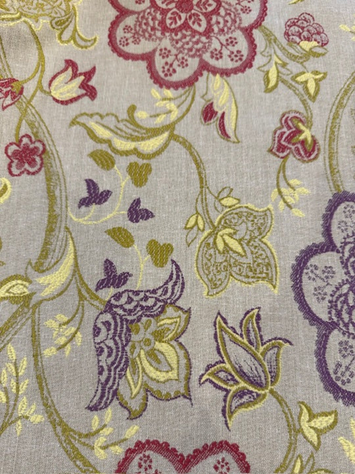 Jewel Coloured Trailing Jacquard