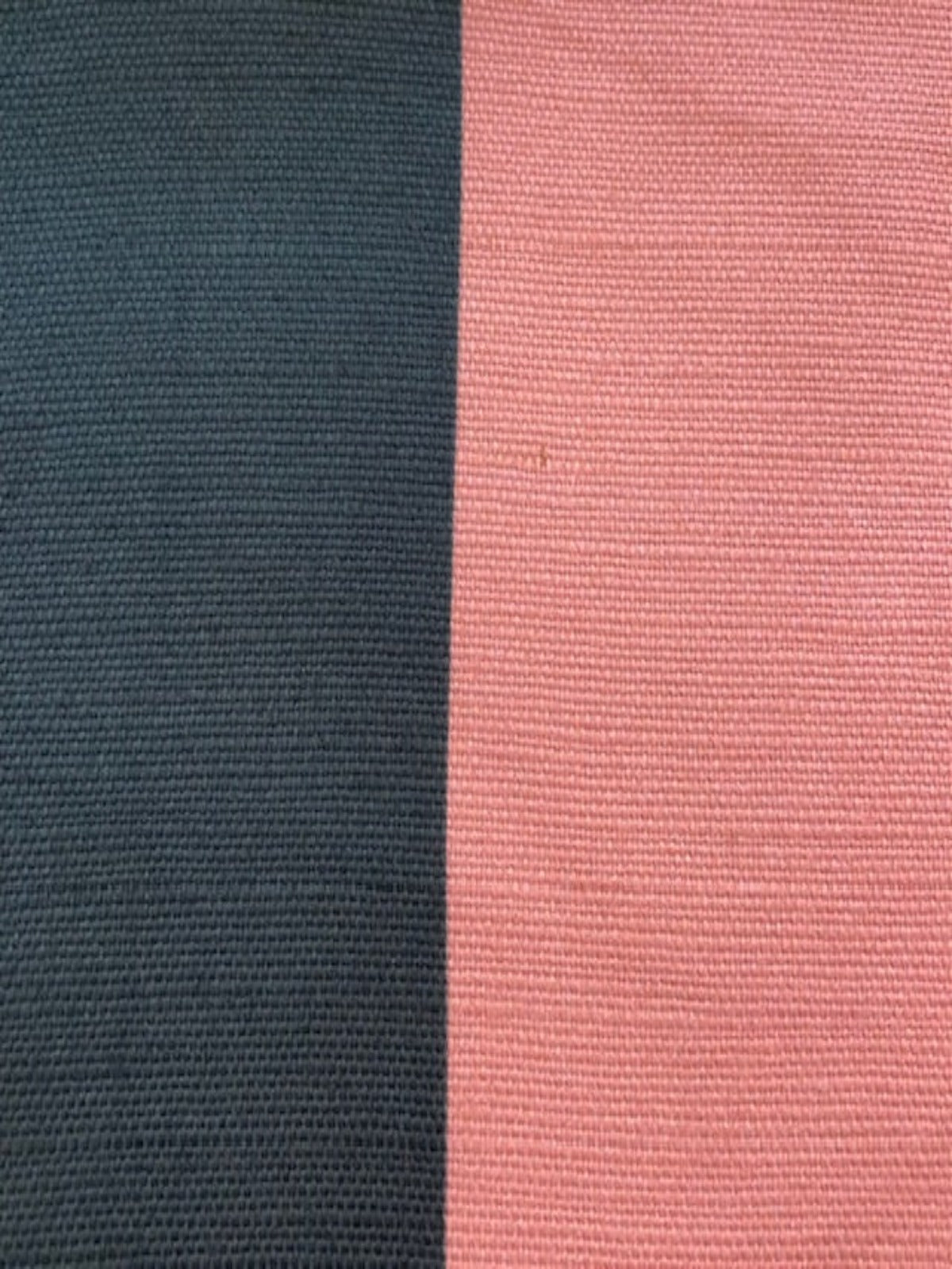 Pink /Navy Broad Linen Mix "Jack Wills" Stripe. Stripes Running Along the Fabric