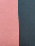 Pink /Navy Broad Linen Mix "Jack Wills" Stripe. Stripes Running Along the Fabric