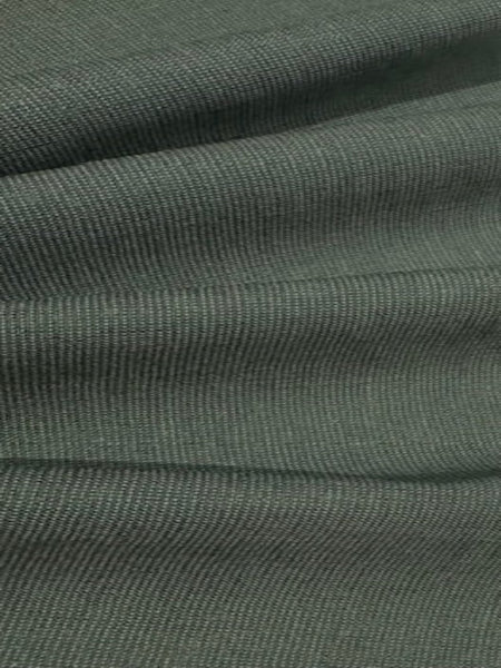 Forest green 2 Tone Linen/Cotton Mix with One Way Stretch